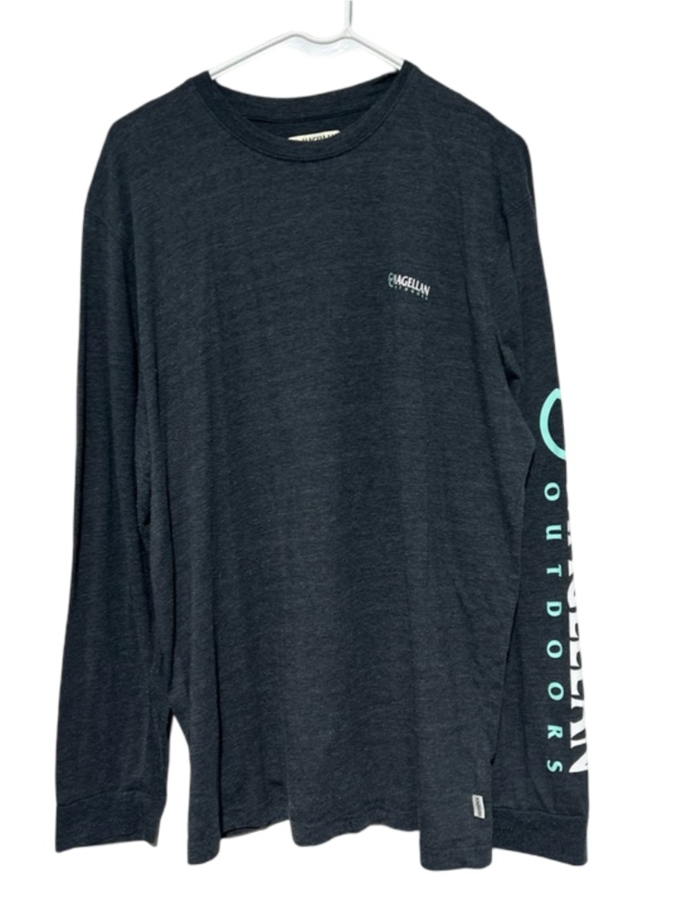 Magellan Outdoors Gray XL Graphic Long Sleeve Tee Shirt
